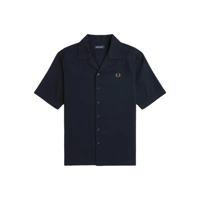 FRED PERRY Logo embroidered Cotton Shirt-0