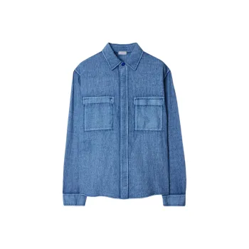 Burberry Shirts Men Blue