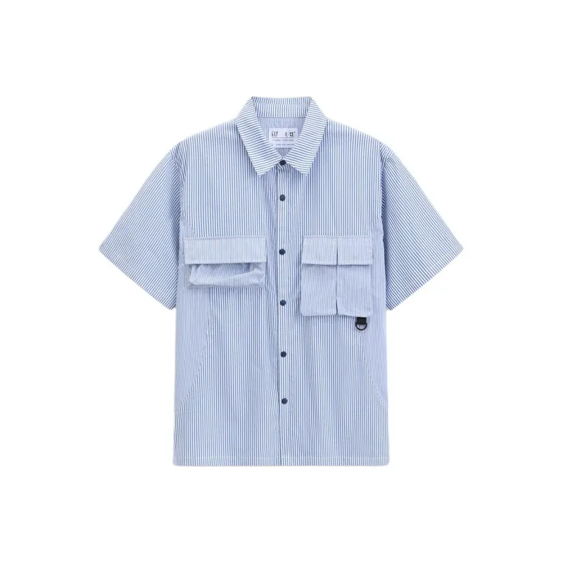 GAP F/CE Collaboration Shirt Men's Blue Stripes-0