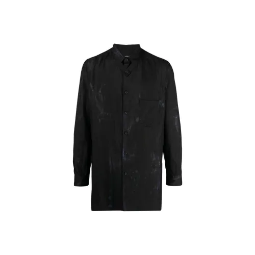 Yohji Yamamoto Pour Homme 블랙 남성 셔츠