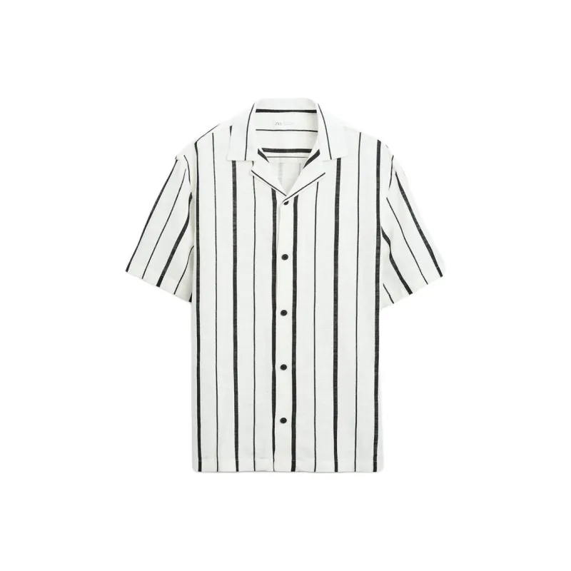 ZARA Shirts Men Black/White-0