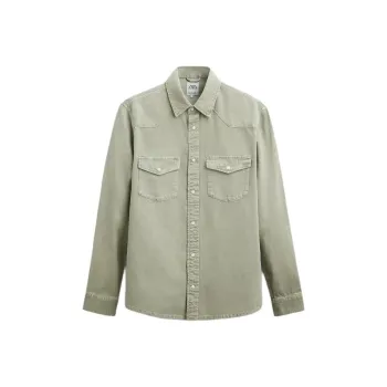 ZARA Shirts Men Light Green