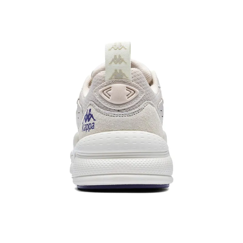 Kappa Anti Slip Wear Resistant Low Top Chunky Sneakers Unisex Cheese White-4