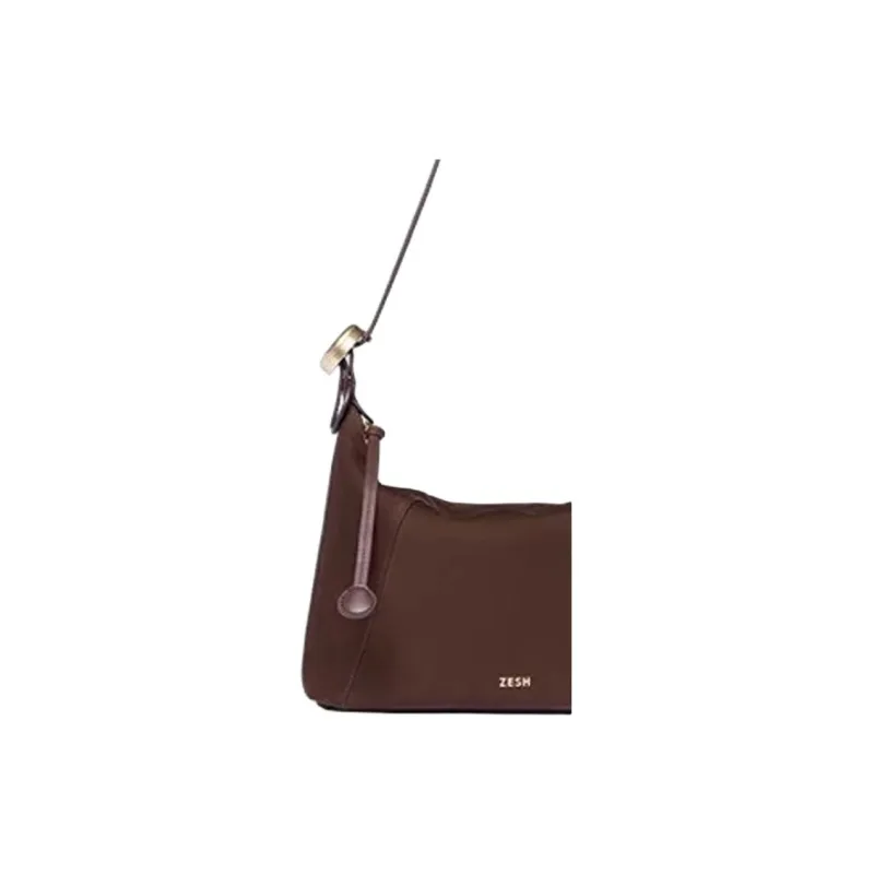 ZESH Vegetable Tanned Cow Leather Lunch Bag, Handbag, Shoulder Bag Medium Size Women's Multicolor-9