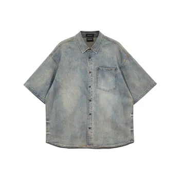 JACK JONES· Shirt Men's E39 Medium Blue Denim