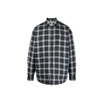 DIESEL S Dewny Double Check A Reversible Padded Overshirt