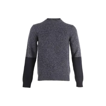 PRADA Sweaters Men Black Gray Color