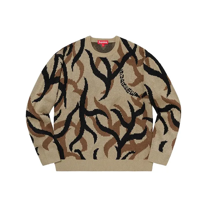 Supreme Tribal Camo Sweater-0