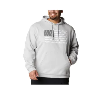 Columbia Men's PFG™ Fish Flag II Hoodie - Big Sweatshirt Men's Gray