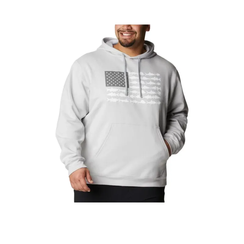 Columbia Men's PFG™ Fish Flag II Hoodie - Big Sweatshirt Men's Gray-0