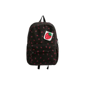 Alcohol Dragon High quality Fabric Backpack Women's Black/White/Pink