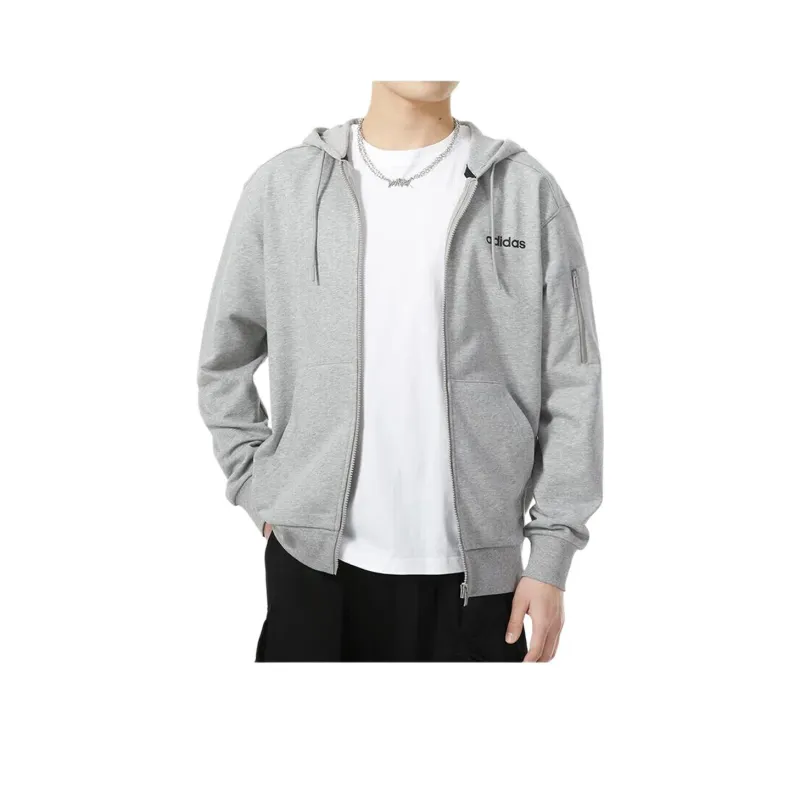 Adidas Sweatshirts Unisex Gray+Shopping Bag-0