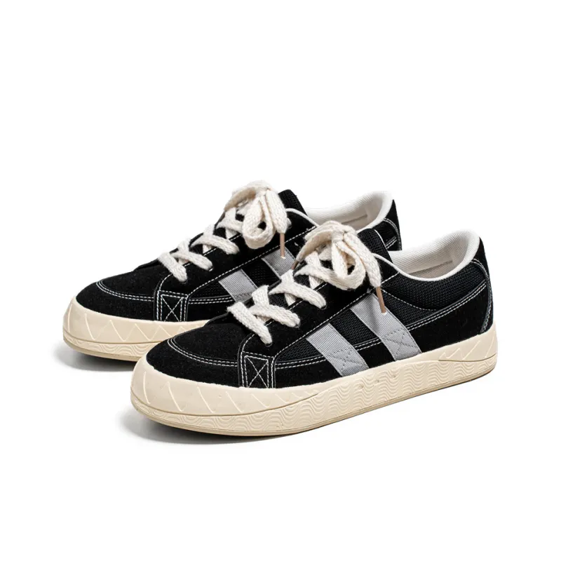 Yi Jiabao Slip Resistant Cushioning Abrasion Resistant Low Top Skateboard Shoes Men's-1