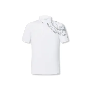 FILA Golf Series Short Sleeved Polo Shirt Men's Jade White