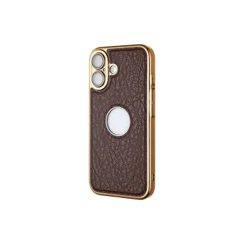 Kona Chun Genuine Leather Material Nostalgic Classic Tricolor Phone Cases Compatibility Apple 16/15/14/13/12/iPhone 16
