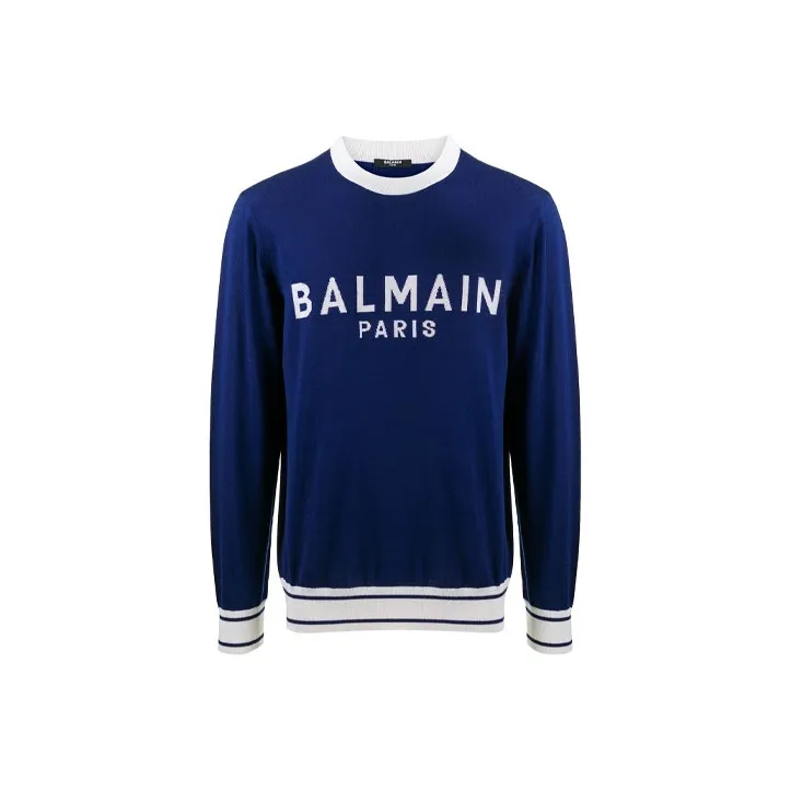 BALMAIN Sweaters Men Blue-0