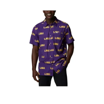 Columbia Collegiate PFG PFG Super Slack Shirt Men's Purple