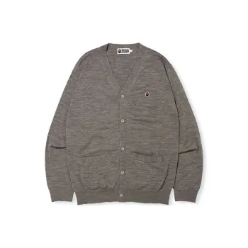A BATHING APE Head One Point Knit Cardigan
