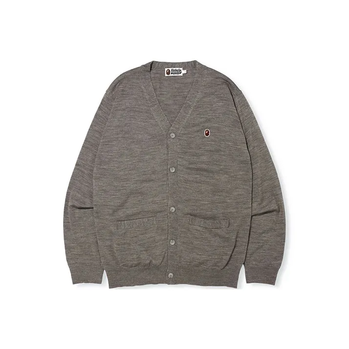 Bape Ape Head One Point Knit Cardigan-1
