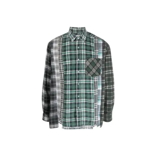 jean brillant marque patrice breal 7 Cuts Zipped Wide Reflection Shirt
