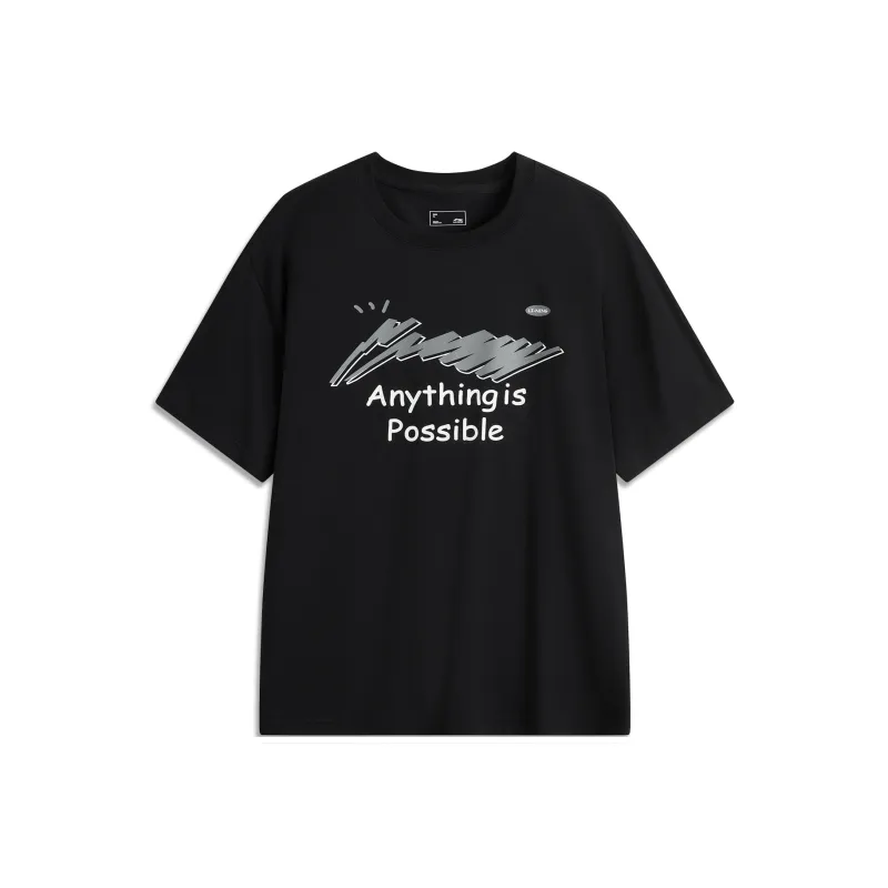 LiNing Sports Life Collection T Shirt Men's Black-0