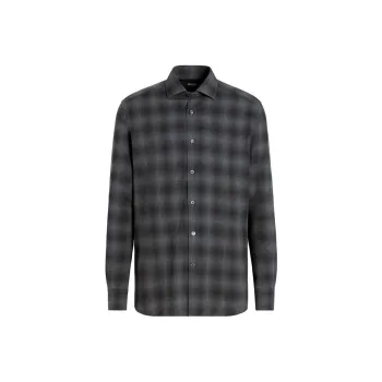 Zegna Cashco Shirt Shirt Men's Gray