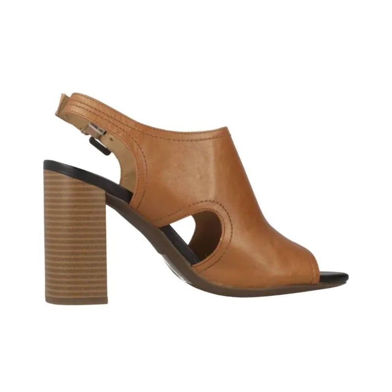 GEOX Audalies One Strap Sandals Women's Brown-1