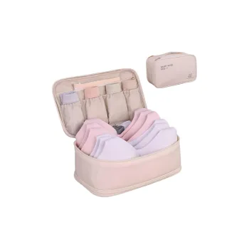 OUZIHUANG Oxford Storage Bag Women's Moon White/Cherry Blossom Pink