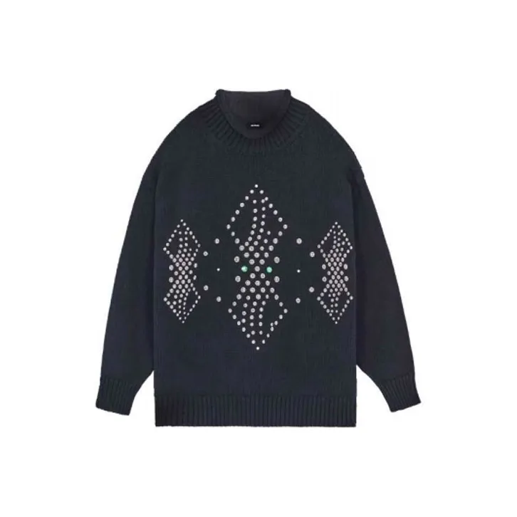 WE11DONE FW22 Sweater Unisex Black-0