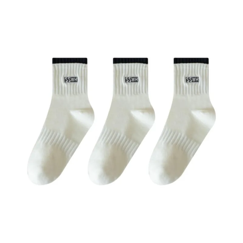 PLANDOO Mid Calf Socks Women's 3 Pack-2