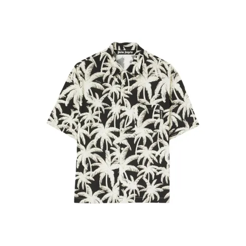 PALM ANGELS All Over Palm Printed Short Sleeved Shirt