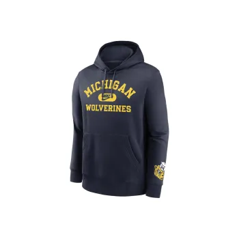 Nike Michigan Wolverines Legacy Club Foundational Men's Nike College Pullover Hoodie