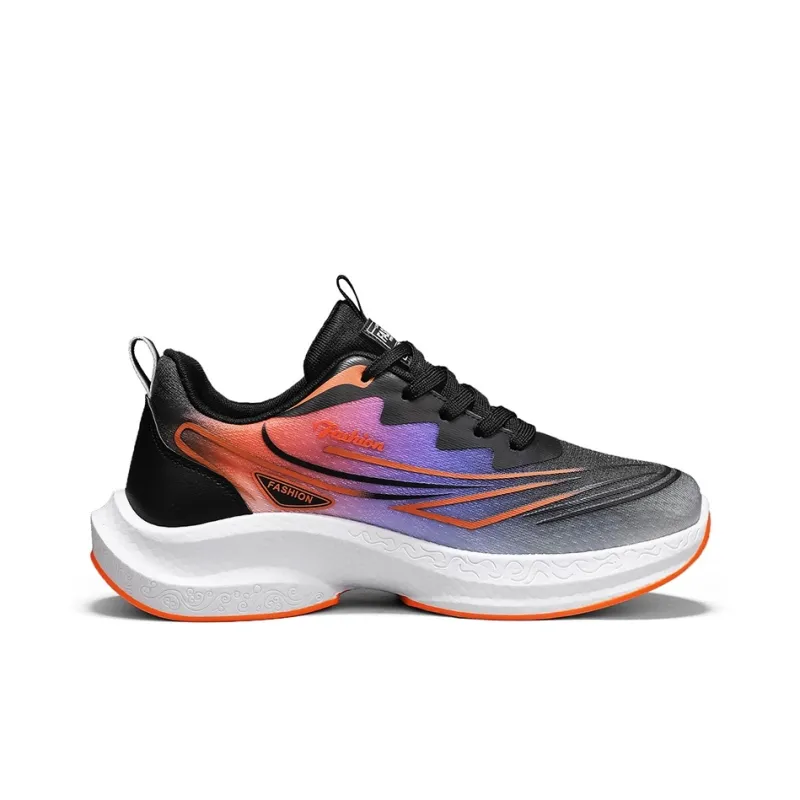 Kuding Casual Shoes Men Low Top Black/Orange/White/Blue/Light Blue-18
