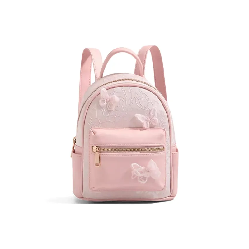 CLEVER& KETCH PU Backpack Regular Women's White/Pink-5