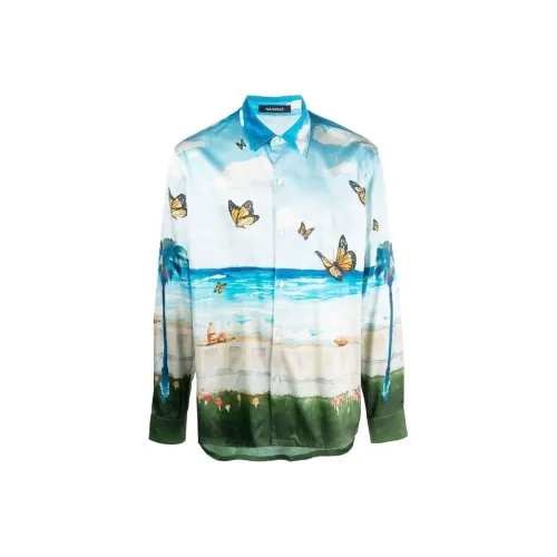 NAHMIAS Butterfly Beach Long Sleeve Button Down