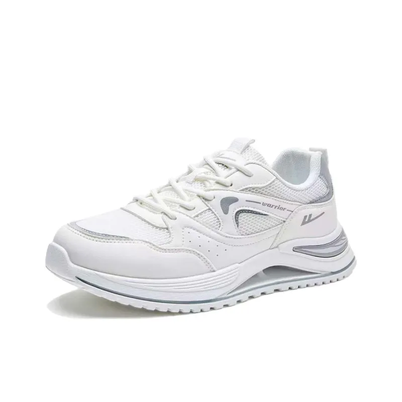 WARRIOR Ride The Wind And Waves Series Casual Shoes Men Low Top White Gray-2