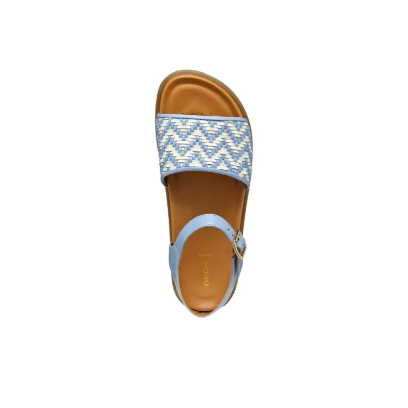 GEOX Adelash One Strap Sandals Women's Blue-4