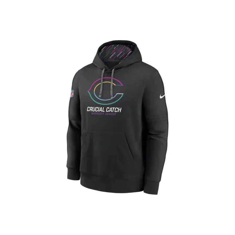 Nike Chicago Bears Crucial Catch Club Men's Nike Nfl Pullover Hoodie-0