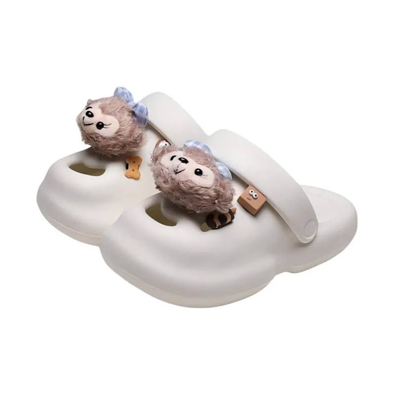 Yu Pu Summer Home Squashy And Bouncy Feeling Slippers Indoor Cute Cartoon Slip Resistant EVA Breathable Slippers-1