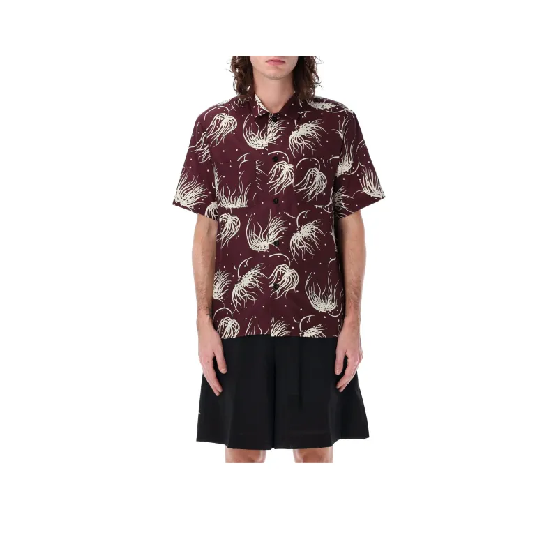 Sacai Floral Printed Bowling Shirt-0