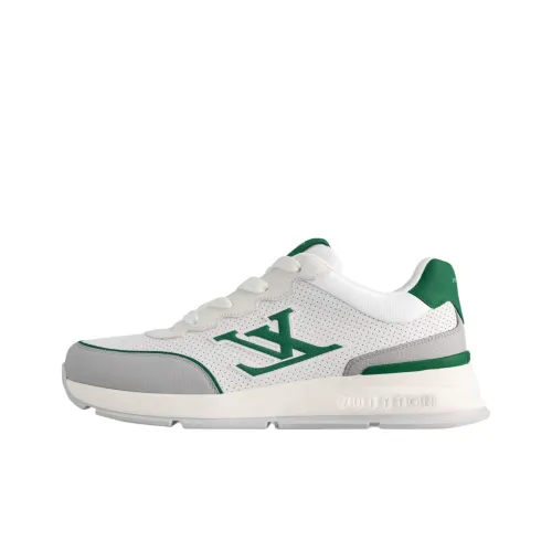 LOUIS VUITTON Classic Low Top Casual Shoes Men's White