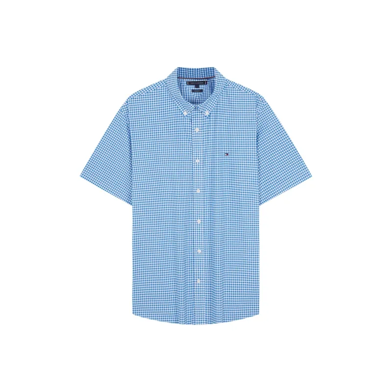 Tommy Hilfiger Shirt Men's Black White Plaid 0MS-2