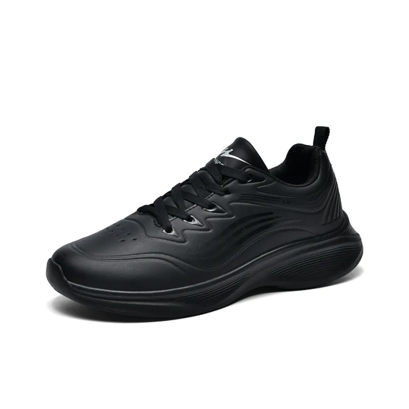 Binary Cushioning, Rebound, Lightweight, Anti slip Low Top Running Shoes Men's Black-1