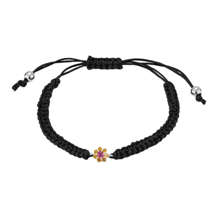 Radiant Silver, Stainless Steel, Cubic Zircon Bracelets Women's Black-0