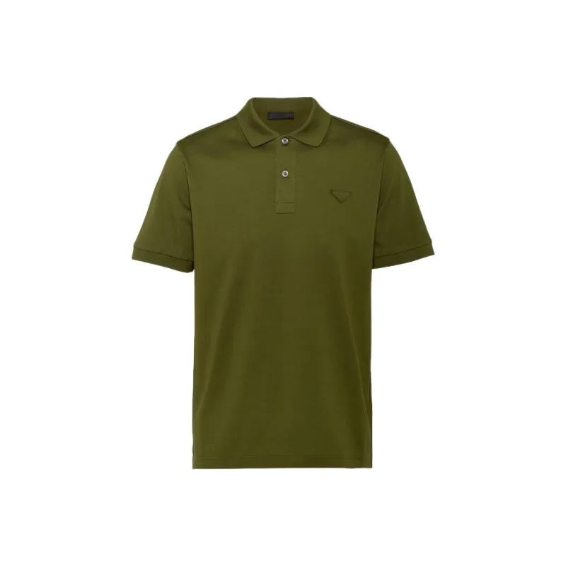 PRADA Polo Shirts Men Green-0