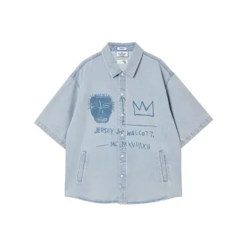 JACK JONES· x Jean Michel Basquiat Shirt Men's C40 Light Denim Blue