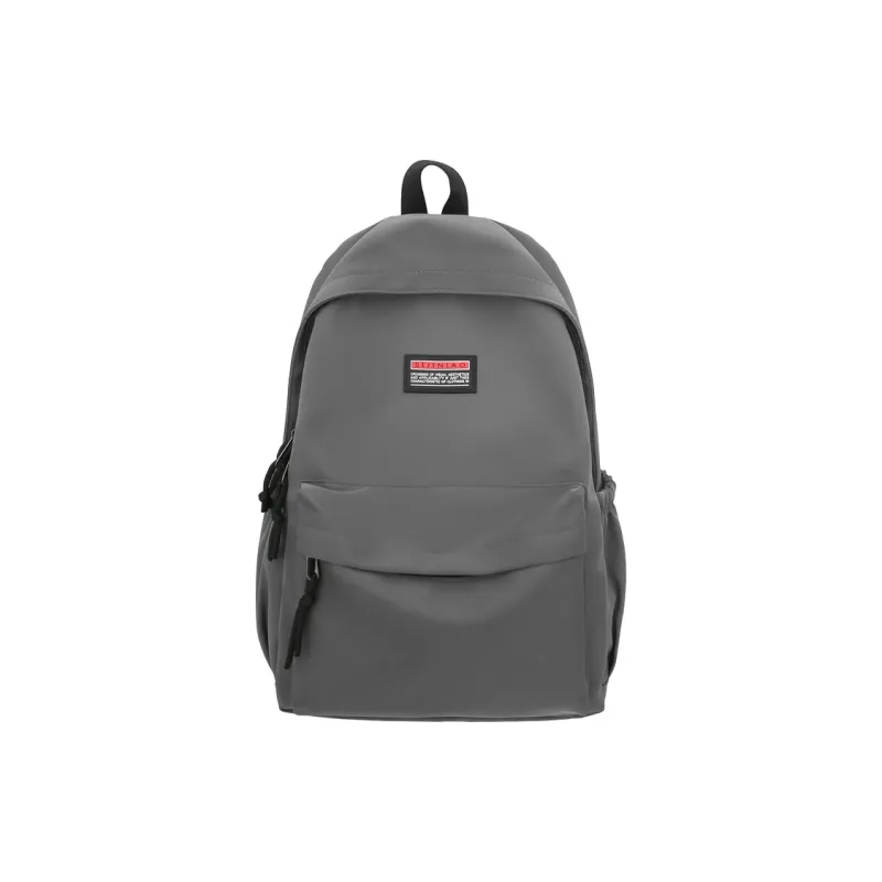Single Warehouse Nylon Backpack Unisex Black/White/Pink/Gray/Blue/Green-17