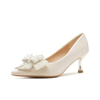 Zomila Slim Heel High Heels Women's Apricot