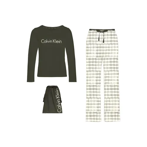 Calvin Klein Casual Suits Women's Set Green+Milk White