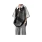 Black with White Collar